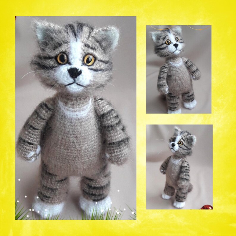 Cat teddy Cuddly toy Cute fluffy kittens Stuffed cat | Etsy