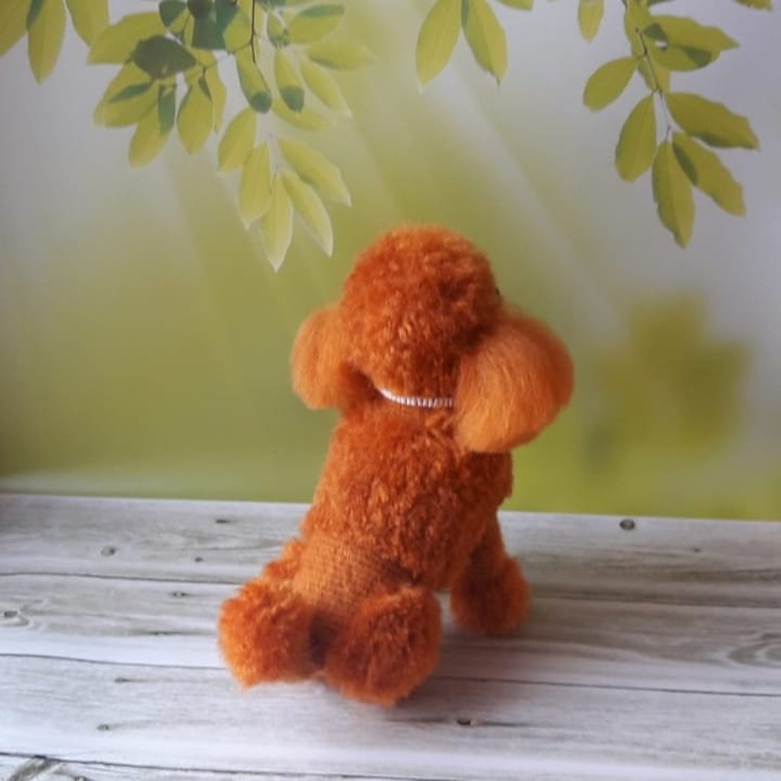 Rot pudel personalisiert Hund Miniatur Realistische Stofftiere Etsy