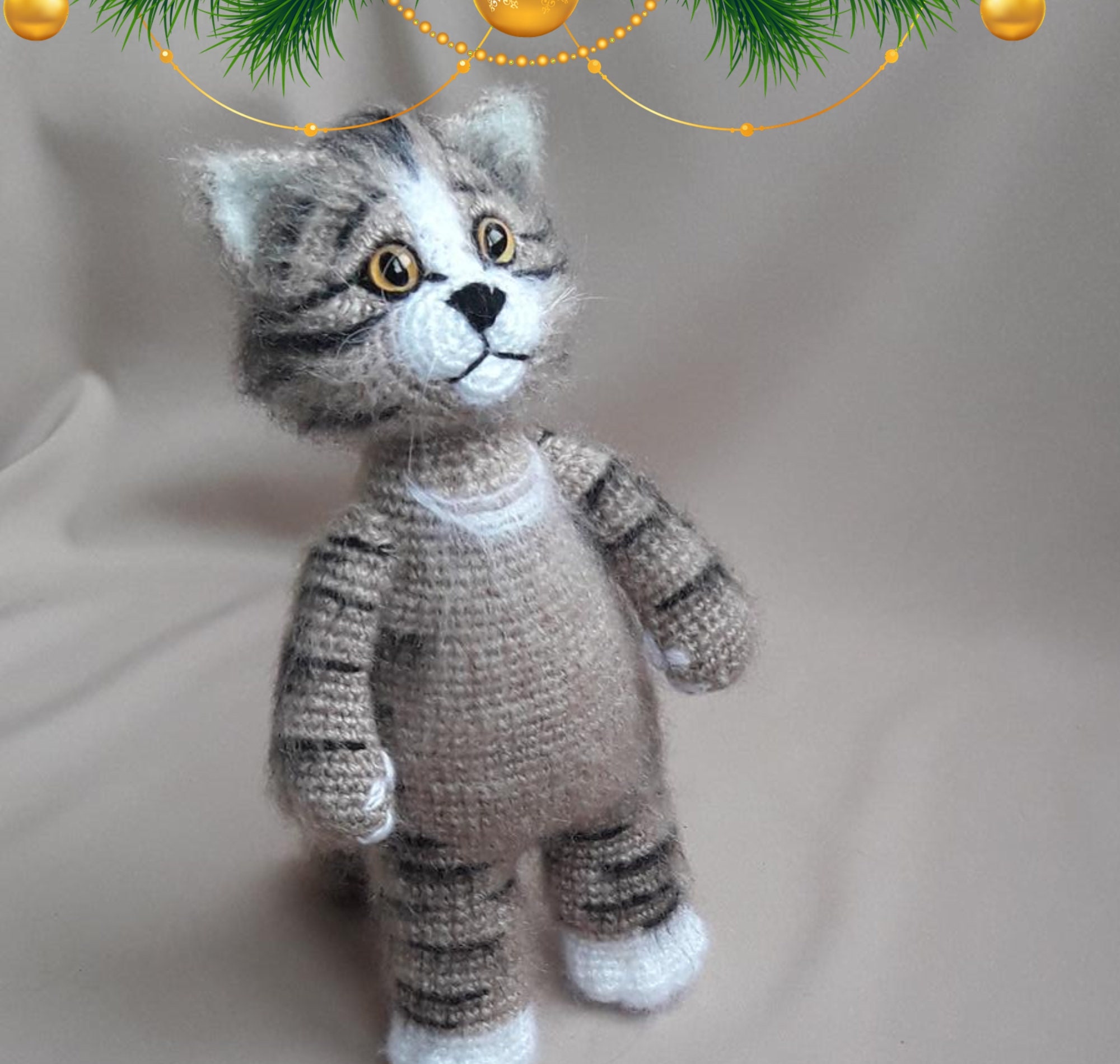 Cat teddy Cuddly toy Cute fluffy kittens Stuffed cat Etsy