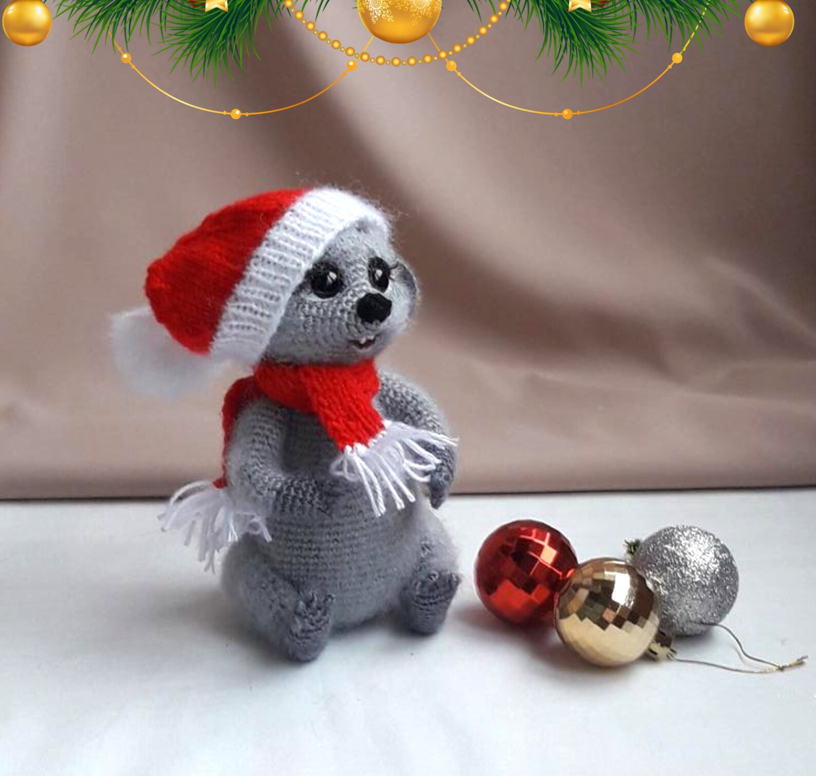 Mouse rat Cute secret santa gifts Little mouse Chinese year of Etsy