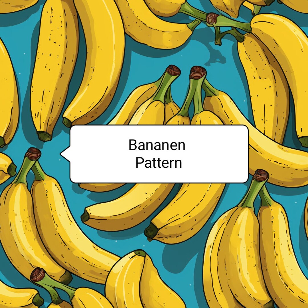 Digital Seamless Banana Pattern for Creative Projects- Seamless Pattern ...