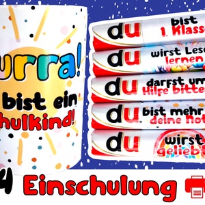 Download: 24 Duplo banners for school enrollment, school, graduation, affirmation, gift, child, last minute, first grade student