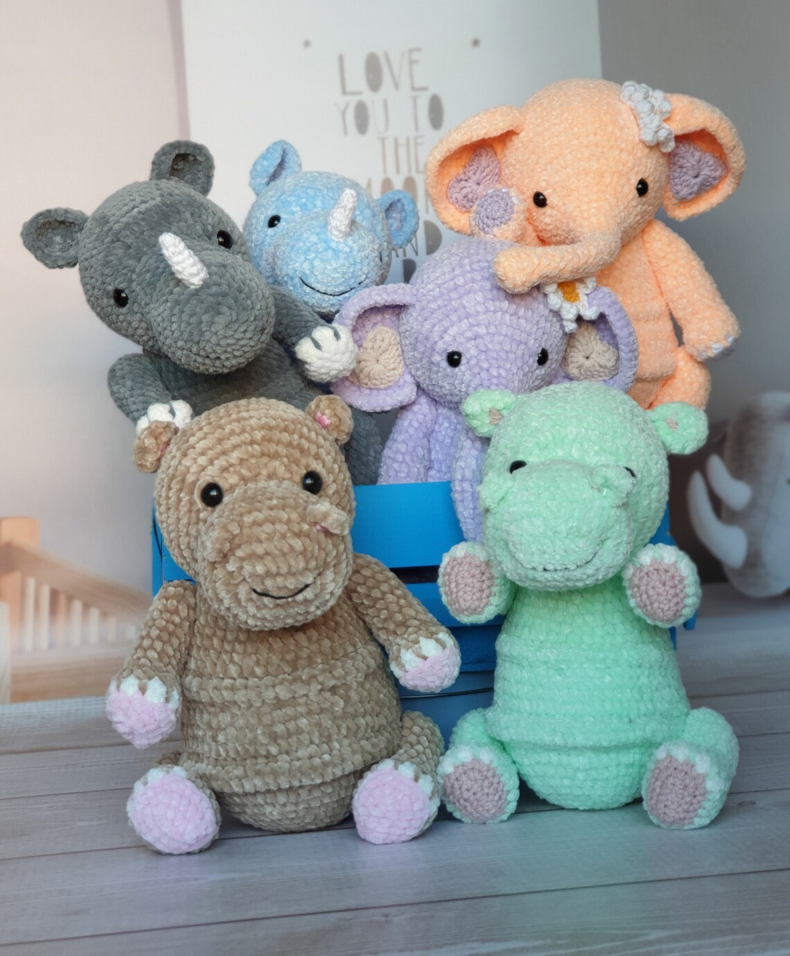 Crochet Pattern Safari Animals / set of 3 patterns / crochet Etsy