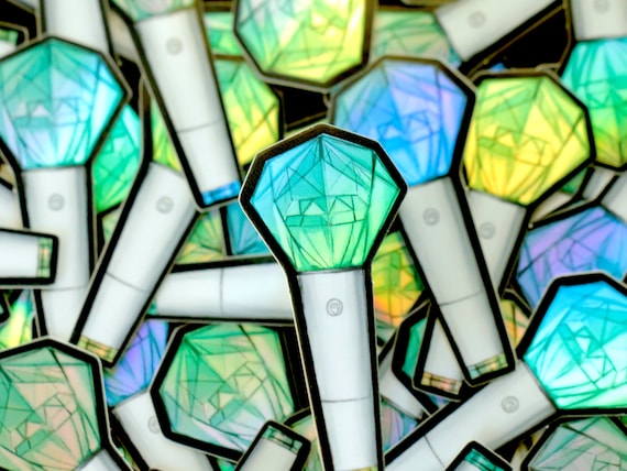Shinee Lightstick 2x1 Holographic Vinyl Decal Etsy Canada Shinee Lightstick 2x1 Holographic Vinyl Decal Etsy Canada
