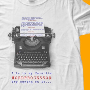 Typewriter Shirt – Writer Gift - Privacy Lovers