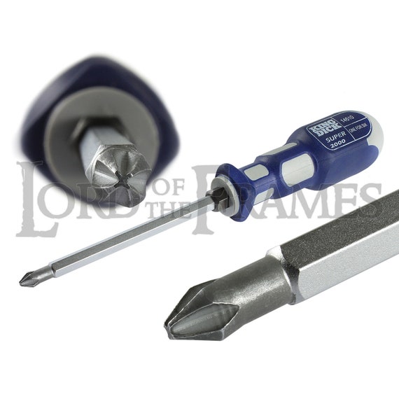 1 for 6 King Dick Screwdriver Pozidrive Pozi Phillips Cross-head sizes 1 2 3