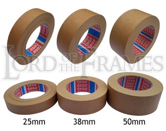 25mm x 50m Brown Self Adhesive Backing Tape Picture Framing LOTS OF PACK SIZES!! 