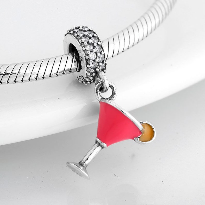 pandora cocktail charm silver pandora cocktail charm silver
