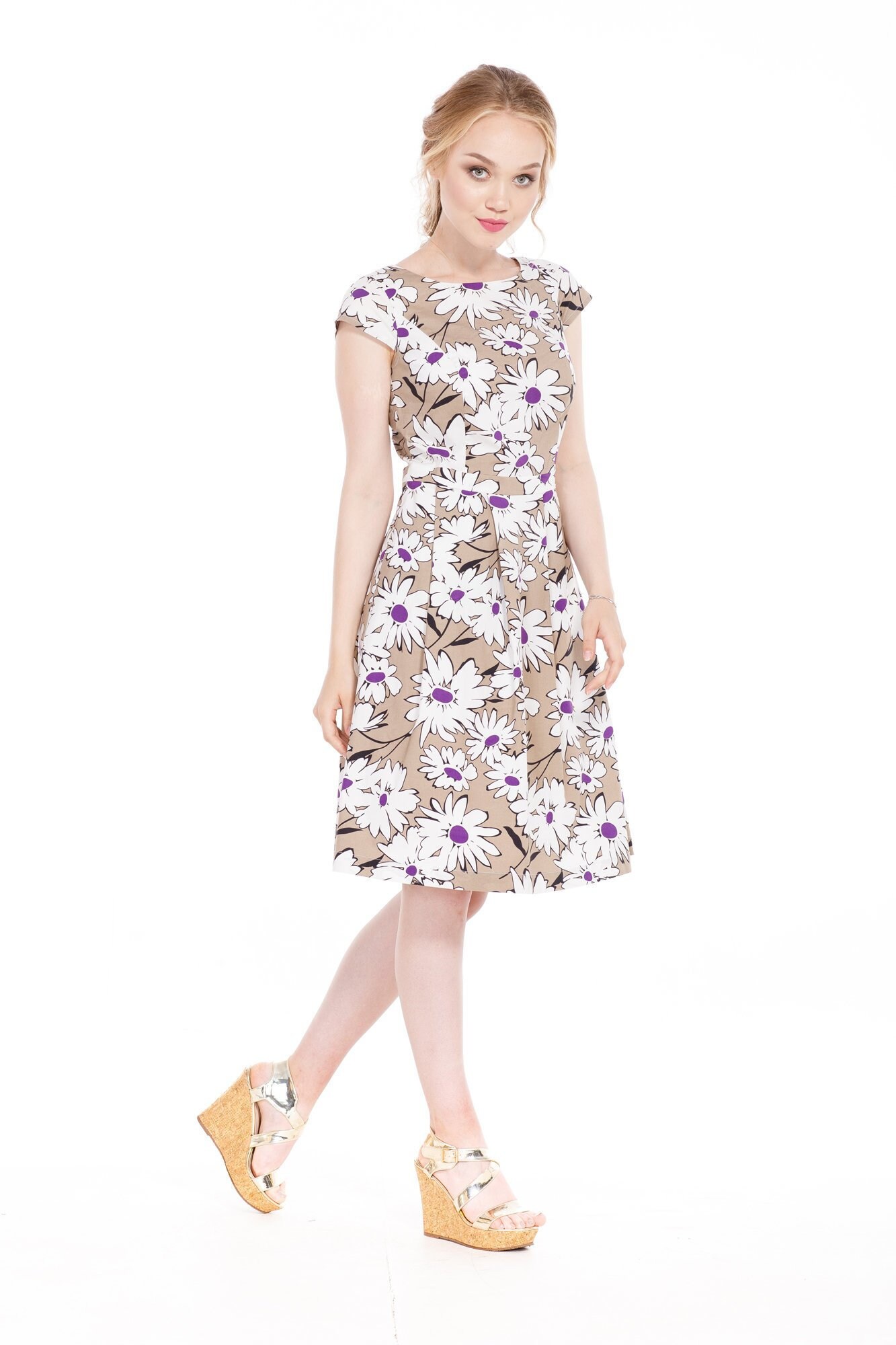 white flower summer dress