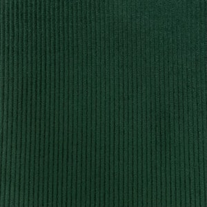 Smaragdgroene corduroy stof met 8 ribbels, 100% katoen, 330 g/m², stof, per meter, naaien, kleding, kleding, jurkstof, meters, corduroy
