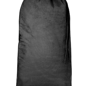 Cotton Drawstring Bag, Bronta Mill, Plain Cotton, BLACK, 100% Cotton, Eco Friendly, Drawstring, Bag, Stuff bag, Bag for printing, Crafts image 1