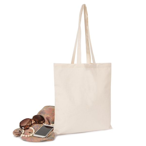 Cotton Bag, Plain, Natural, 100% Cotton, Eco Friendly, Shopping Bag, Tote Bag, Reusable Bag, Shopper, Cotton Tote, Bulk, Wholesale