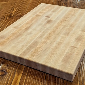 Maple Butcher Block Cutting Board Edge Grain 1.25" Thick