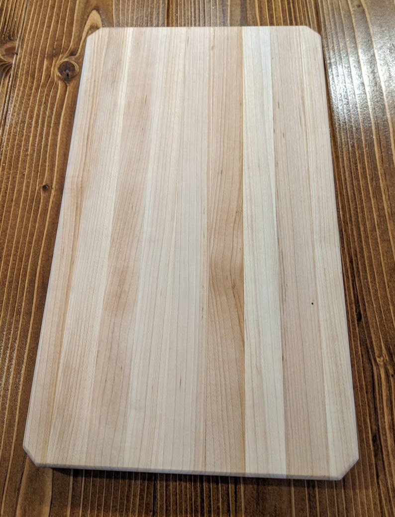 Small Thin Maple Butcher Block Cutting Board 3/4 Thick Etsy