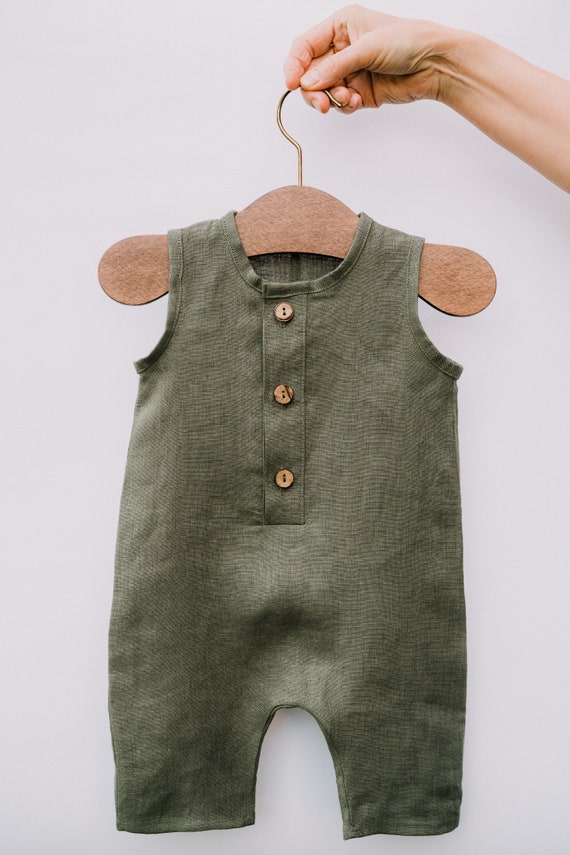 linen baby jumpsuit