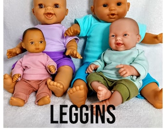Solid color leggins in variety of  colours , 8 9 10 11 12 13 14 15 16 17 inch doll clothes, girl and boy doll clothes