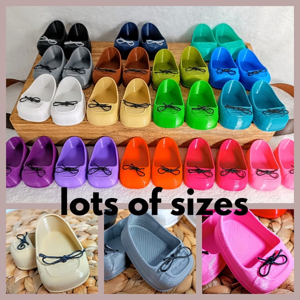 Doll shoes, moccasins, brogues, ballerinas for 8 9 10 11 12 13 14 15 16 17 inch dolls,