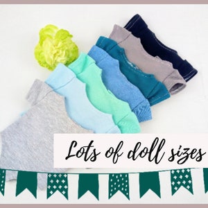 Mix and match, bodysuit in variety of  colours , 8 12 13 14 inch doll clothes, 20 to 36 cm doll clothes Corolle clothes