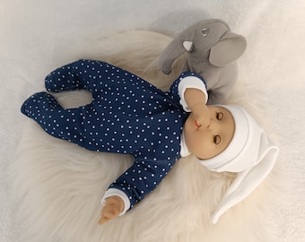 Twinkle little star sleeper, footed romper, hat, 8 9 12 13 14 15 16 17 inch doll clothes, Puppenkleidung, gender neutral doll clothes