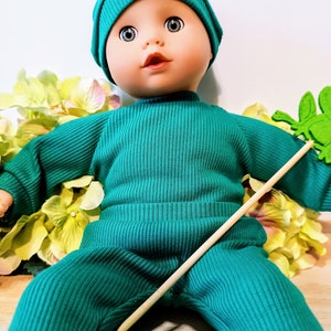 Ribbed knit jersey DOLL BEANIES, beanie hats, mix of colors, 8 9 10 12 13 14 15 16 17 inch doll clothes, image 5
