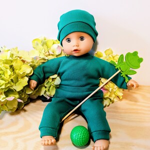 Ribbed knit jersey DOLL BEANIES, beanie hats, mix of colors, 8 9 10 12 13 14 15 16 17 inch doll clothes, image 4