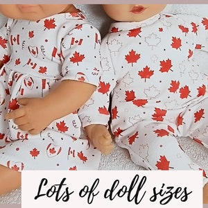 Canada theme romper and maple leaf dress,  for  8 9 10 11 12 13 14 15 16 17 inch  boy dolls