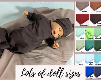 Doll sleeping sack and a hat,for 8 9 10 11 12 13 14 15 16 17 inch dolls, gender neutral clothes, Puppenkleidung, veste de poupée