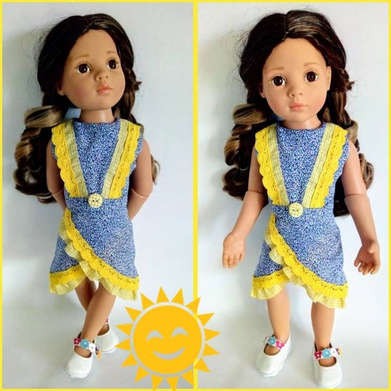 Gotz Check Blu Dress Set 45-50cm