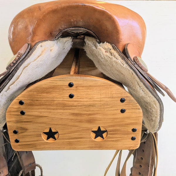 Old West Wall-Mount Saddle Rack