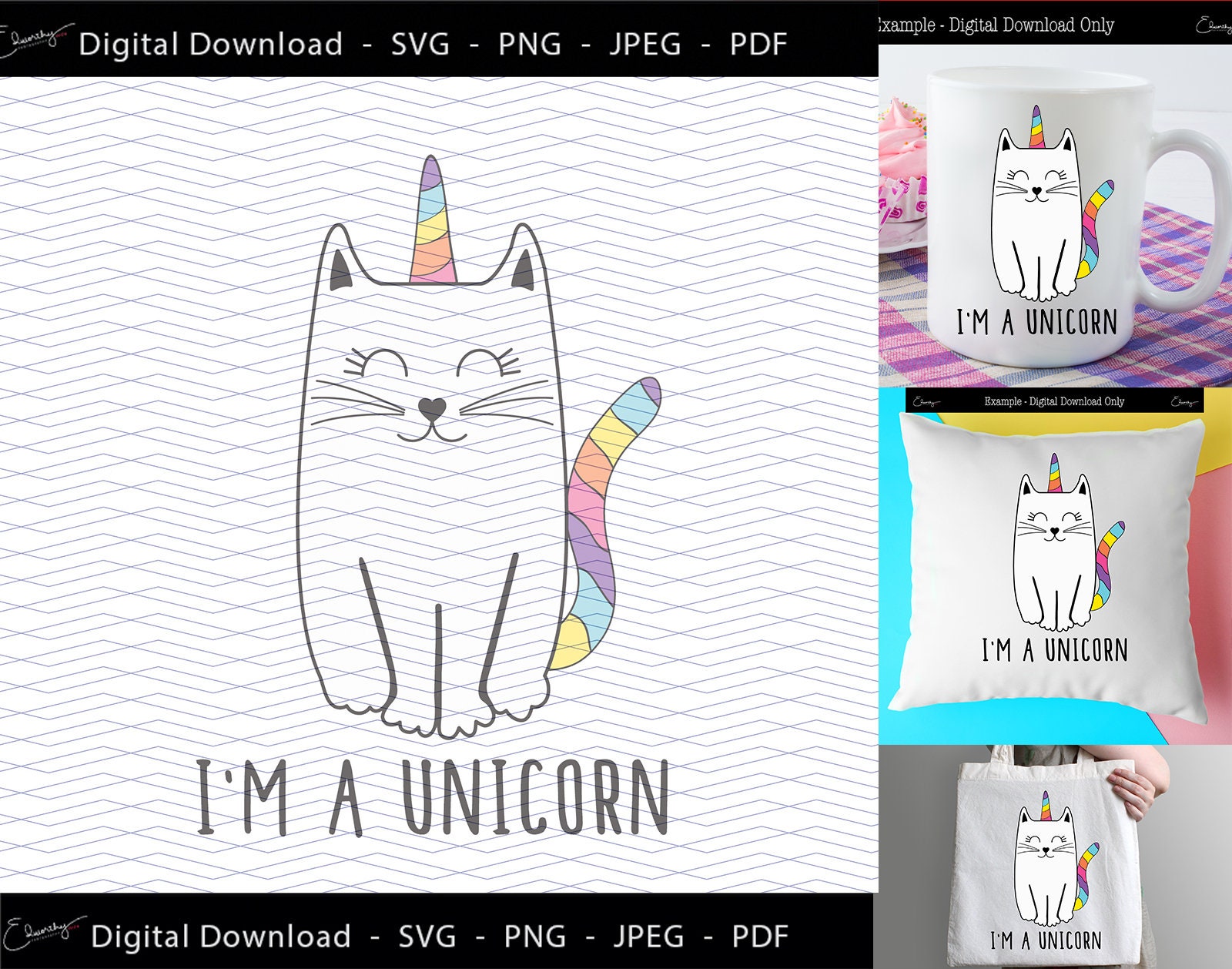 Free Unicorn Cat Svg 264 SVG PNG EPS DXF File Free Unicorn Cat Svg 264 SVG PNG EPS DXF File