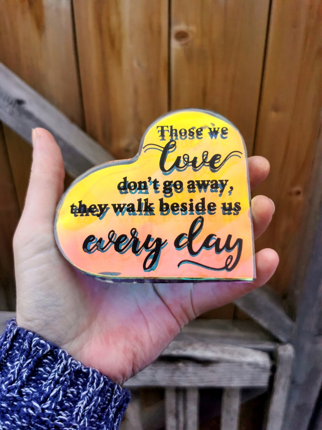 Epoxy Resin Memorial Heart Etsy Canada