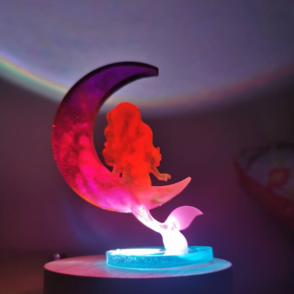 Epoxy Resin Lamp Etsy UK