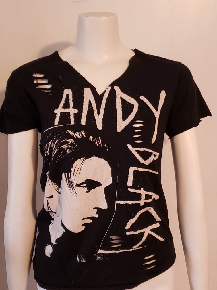 Andy Black Cut and Tied Shirt Size 