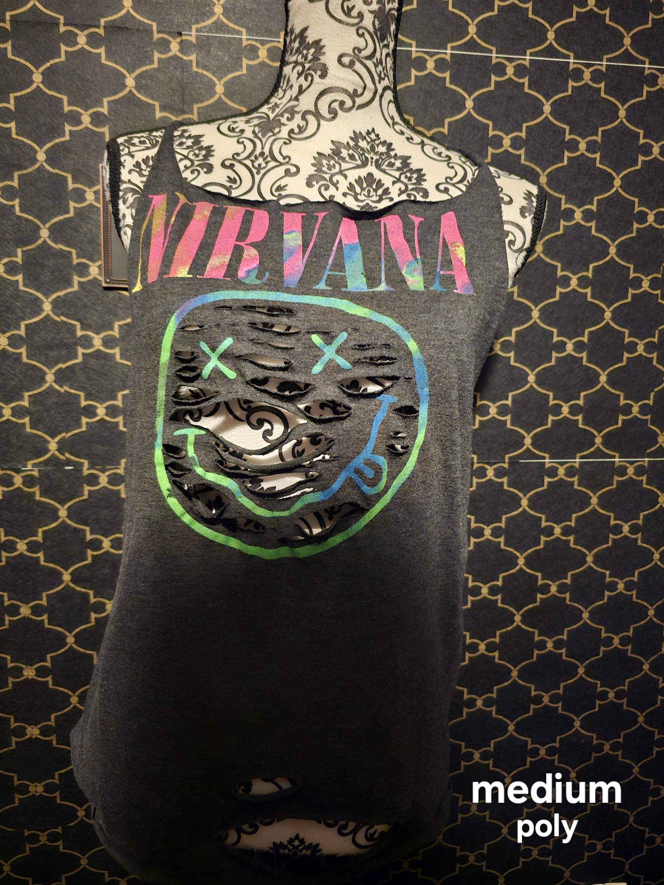 ▪️90‘s【NIRVANA】VINTAGE TANK TOP NIRVANA - BAND PHOTO, ORIGINAL VINTAGE 90'S TANK T-SHIRT