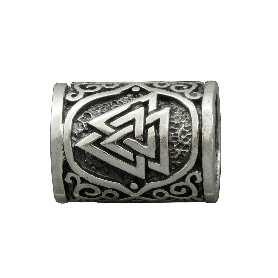Bronze Valknut Hair & Beard Bead