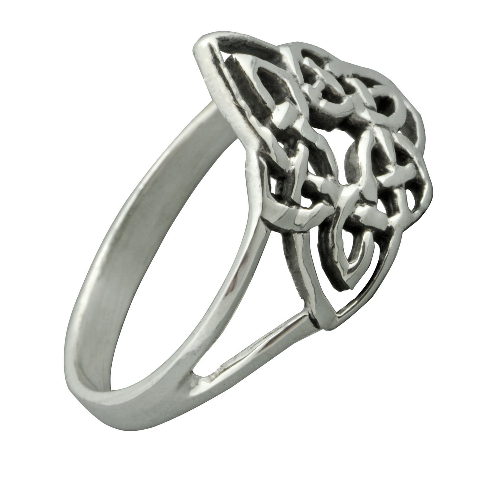 Celtic Trinity Triquetra Triskele Ring 3g 925 Sterling Silver BELDIAMO ...