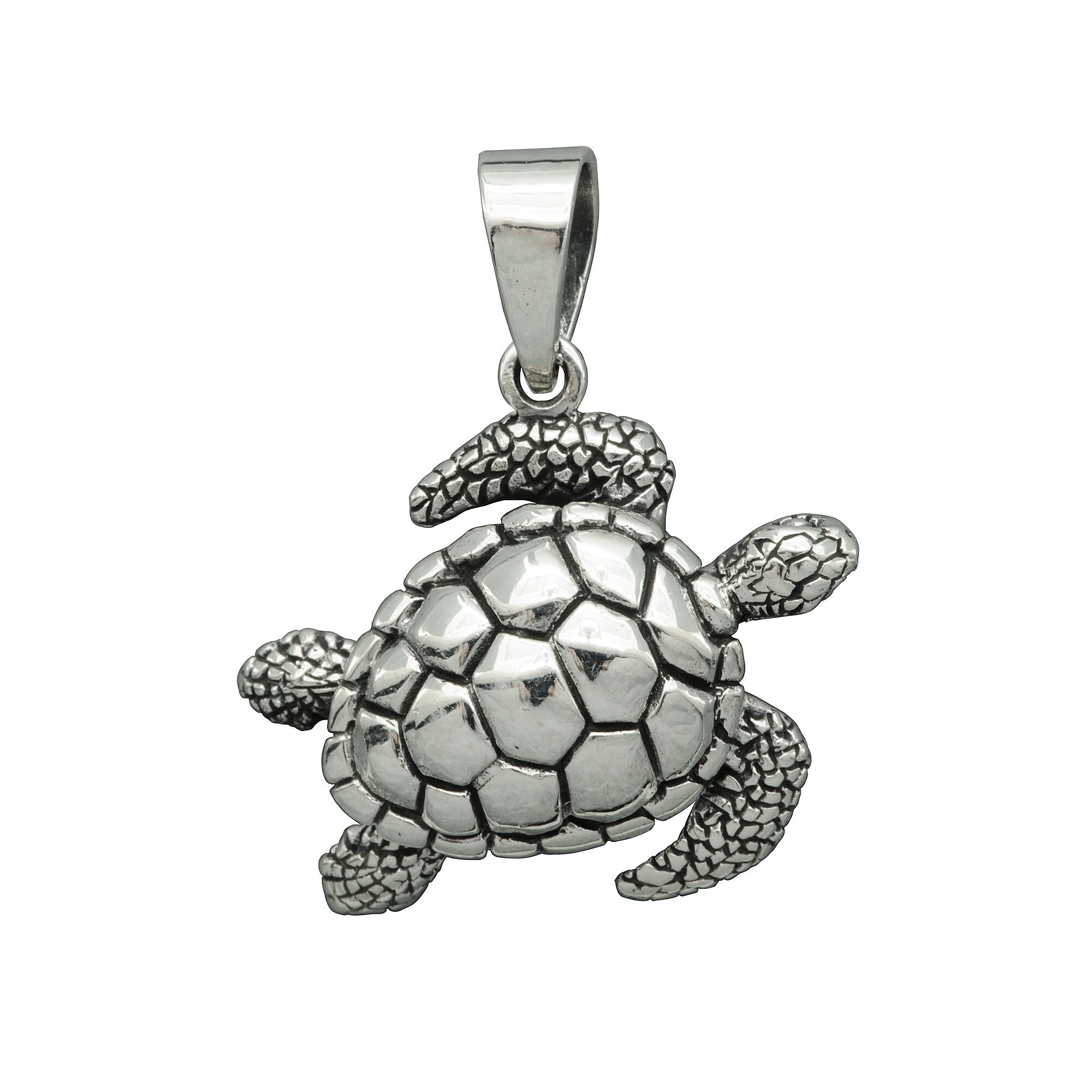 Beldiamo 5 G 925 Sterling Silver Hawaiian Sea Turtle Pendant 