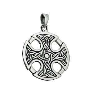 Maltese Cross Celtic Knot Pendant 7 g 925 Sterling Silver BELDIAMO