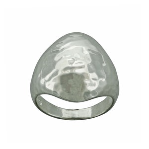 Beldiamo 6 g 925 Sterling Silver Wide Hammered  Cigar Band  Handcrafted Ring Gift Jewelry for Men Women