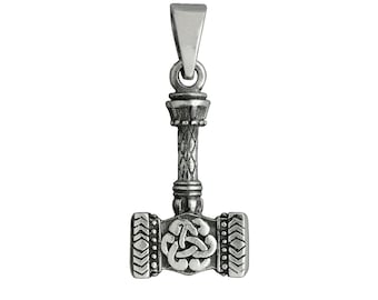 KINGWHYTE Collana con ciondolo a forma di martello di Thor | FindTheDeal