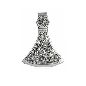 Аxe Head Viking Mammen Amulet Pendant 9 g 925 Sterling Silver BELDIAMO