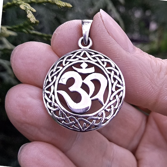 Tibetan om pendant sale