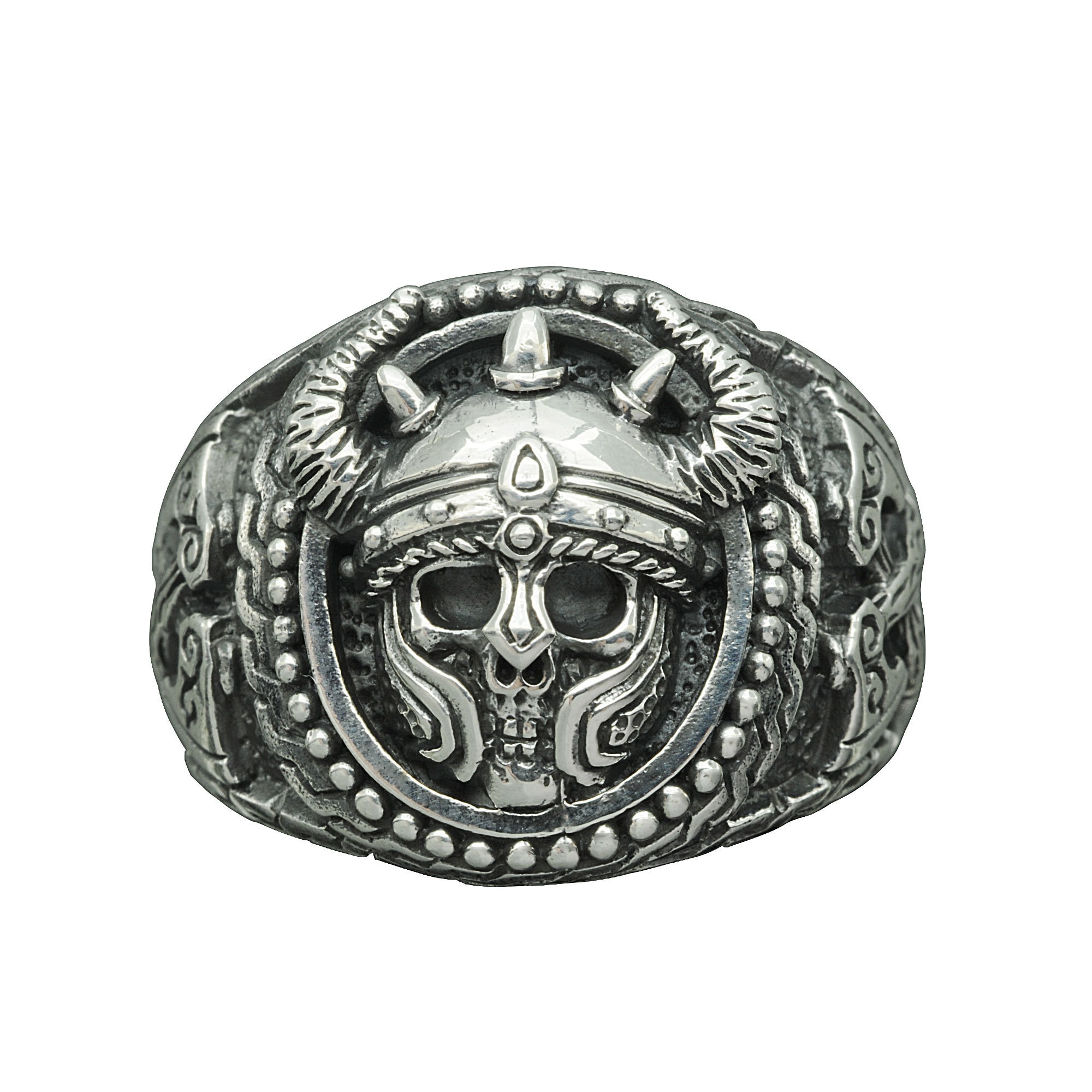 Skull Vikings Nordic Gothic Style Rings Made to Order Warrior Rings