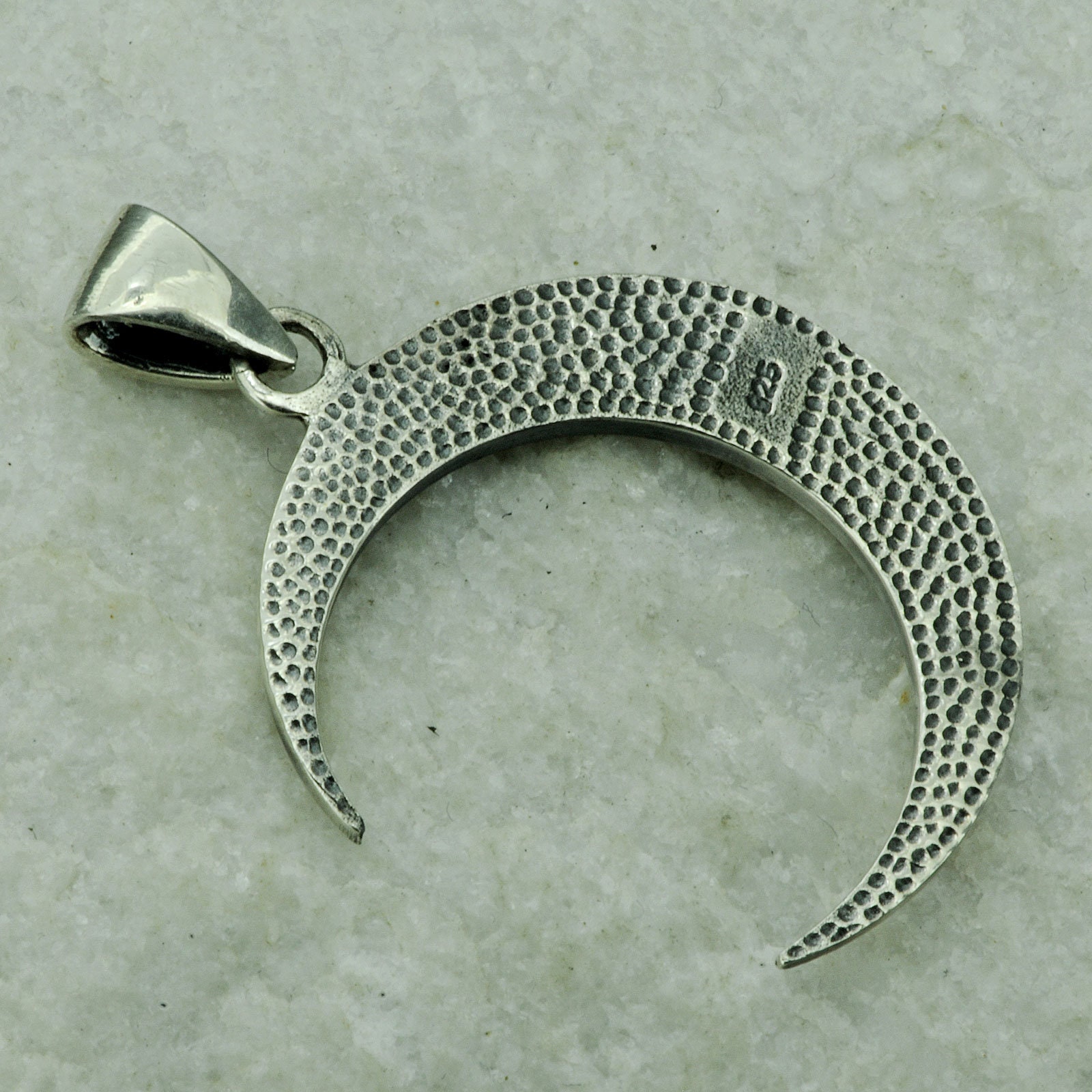 Crescent Moon Celtic Knot Triquetra 5g 925 Sterling Silver Beldiamo - Etsy