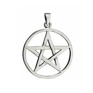 Silver/Gold/Black Trendy 4mm 22 Inch ROPE Chain Stainless Steel 30mm Jewish  Wicca Inverted Pentagram Religion Pendant Necklace From Yueyang86, $6.19