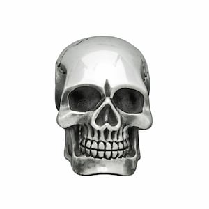 Sterling Silver Skull Pendant: Gothic Jewelry Gift