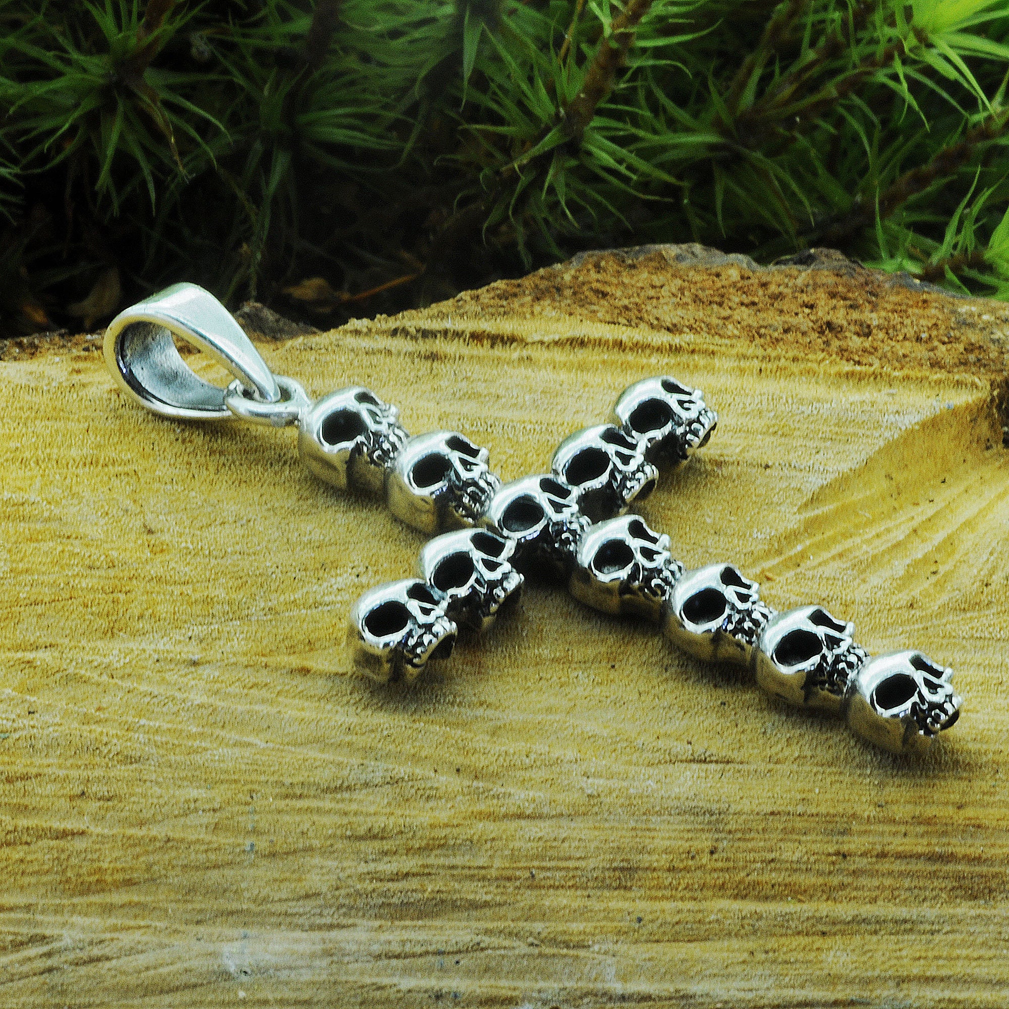 S925刻印 スカルネックレス 重量級 約175g ヴィンテージ バイカー