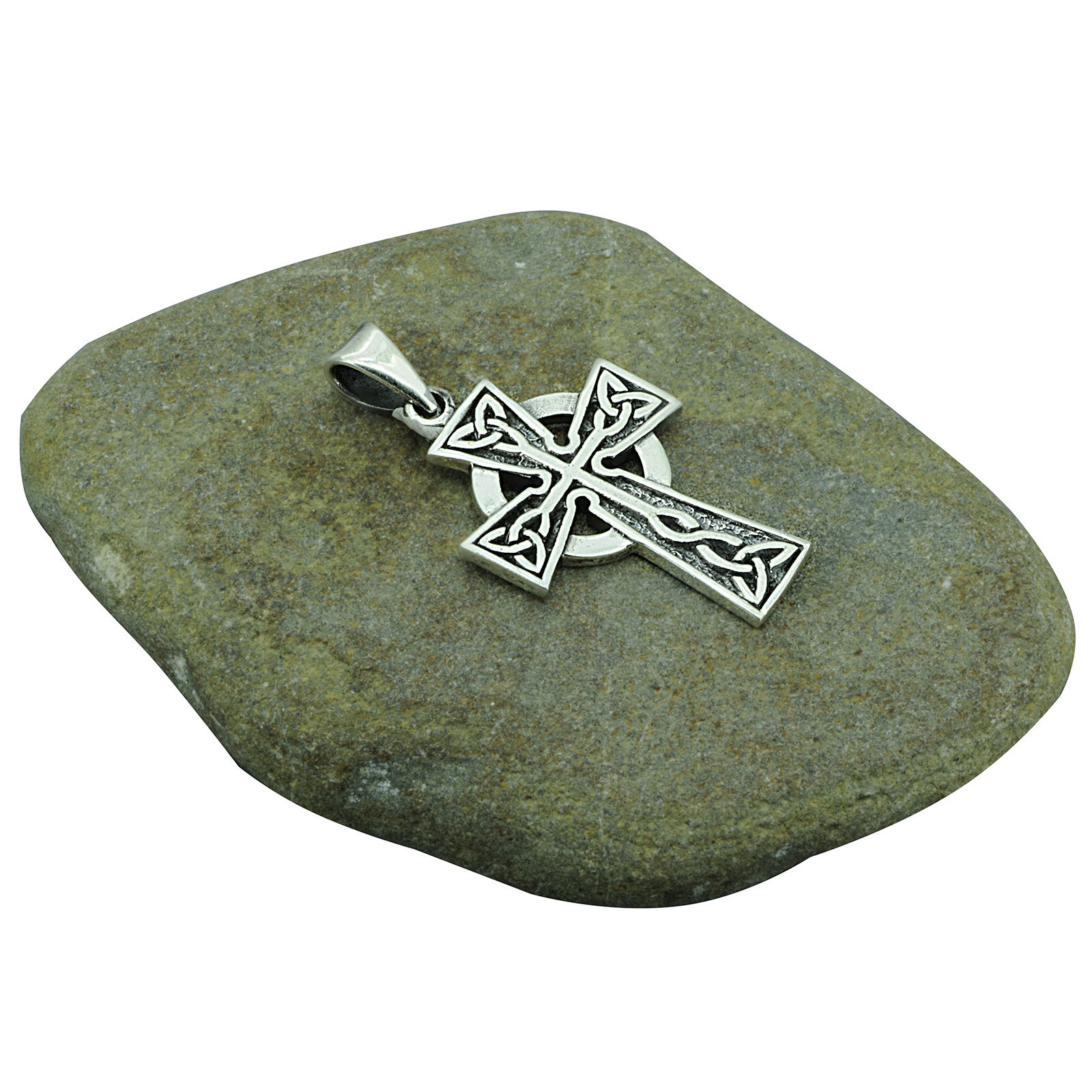 Celtic Knot Cross Pendant Solid 925 Sterling Silver 5.5 G - Etsy