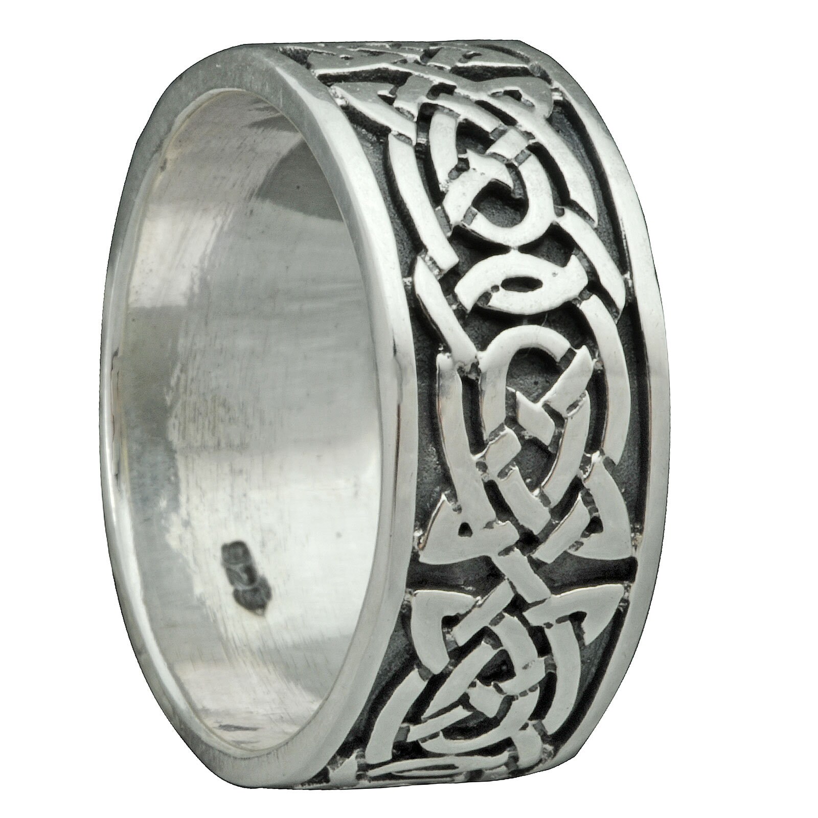 Triskelle Trinity Celtic Knot Oxidised Band 9mm Ring 7g 925 - Etsy