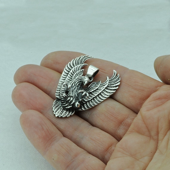 Polizia Di Stato : Ciondolo In Argento 925 Con L'Aquila Simbolo - Pendente Con Fregio - Foto 9